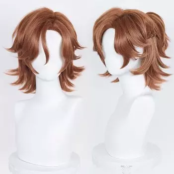 Cat Castle Calico Stripes Mikejima Madara Косплей Парик Ансамбль Термостойкий Парик Аксессуары Для Костюмов Аниме Костюм Для Вечеринок Сетка Для Парика Входит В Комплект