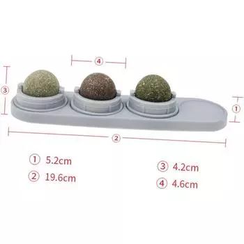 Cat Catnip Ball Pet Ball Toy Cat Catnip Toy серый