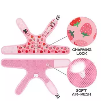 Cat Chest and Vest Style Reflective Cat Chest and Vest Strap Anti Release Walking Rope Breathable Pet Chest and Vest Strap S