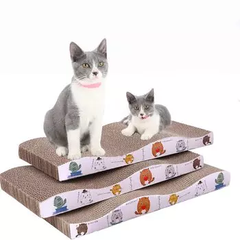 Cat Claw Cardboard Cat Bed Cat Sofa Cat Claw Box Reinforced Cardboard High Density Durable Space Saving Prevents Furniture Destruction Improves Lack белый
