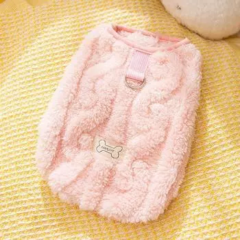 Cat clothes Autumn and winter adult kitten hairless cat warm two-legged fleece dog teddy than bear pet clothing S (recommended weight 3-2.5 kg)