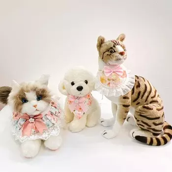 Cat Collar Pet Scarf Pet drool towel Puppy Collar Cute Bow Dog bib Scarf 20-35cm