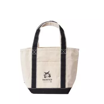 Cat Dayan Tote Bag S Size Small Mini Tote Cat Cat Ladies Walking Tote Lunch Tote Bento Tote Canvas Fabric Canvas Cotton Thick Navy [Wachifield]