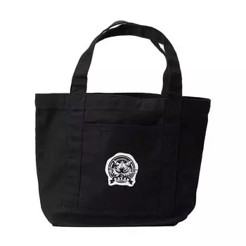 Cat Dayan Tote Bag Thick Canvas Pipe Handle Cat Cat Ladies Walking Tote Lunch Tote Bento Tote Cotton Black [Wachifield] WTWE-04B