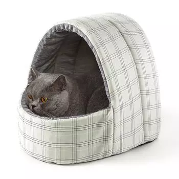 Cat Dome House Pet Cool Для маленьких кошек, собак, домашних животных, теплая, клетчатая, зеленая, кровать Peto-Raifu, коврик, кровать, тактильная, лето, собаки, моющаяся, дом, дом, для помещений,