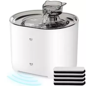Cat Drinking Bowl Automatic Smart Water Dispenser Cat Misuzu Automatic Circulating Water Dispenser Large Capacity Smart Sensor Detection Easy to Clean