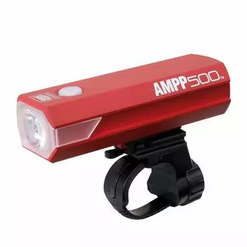 CAT EYE Bicycle Headlight AMPP500 Red Maximum 500 Lumens USB Rechargeable yet sturdy and powerful Adopts side lenses for improved visibility from the