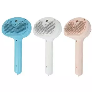 Cat Grooming Brush Multi-Function Cat Shedding Comb Dematting Comb for Dogs Cats синий