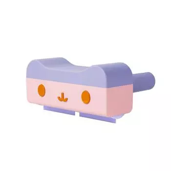 Cat Hair Remover Roller Detachable Washable Pet Hair Removal Tool Pet Lint Roller for Household фиолетовый