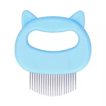 Cat Hair Shell Comb Deshedding Dematting Brush Tangles Removal Comb Pet Grooming ToolPink синий