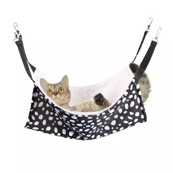Cat Hammock for Gauge Cat Hammock Bed for Napping Soft Black for Easy Installation Autumn/Winter чёрный