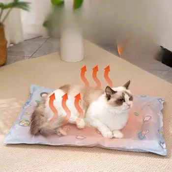 Cat Hot Water Bag Cat Nest Heated Water Filling Mat Four-season Use Small Dog Sleeping Mat Pet Nest Heating 45*60cm