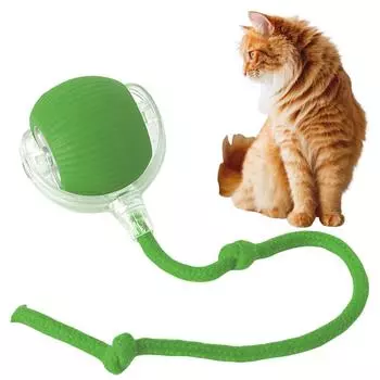 Cat Interactive Ball Toys Rechargeable Automatic Rolling Ball Self Rotating Ball Fast Rolling Ball for Indoor Cat Kitten