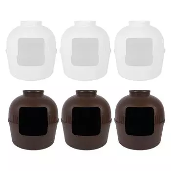 Cat Litter Box Planter Spacious PP Material Enclosed Kitty Litter Box for Indoor Cats Home Decoratio White