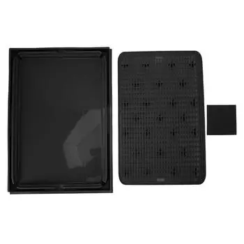 Cat Litter Mat Spacious Double Layer Washable Anti Slip Bottom Cat Litter Box Mat Cat Litter чёрный