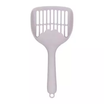 Cat Litter Shovel Simple Fashionable Rounded Arc Edge Cat Poop Scoop with Ergonomic Handle