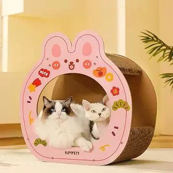 Cat Nest Cat Scratch Board Интегрированная прочная и небьющаяся многофункциональная вертикальная игрушка для кошек из гофрированной бумаги