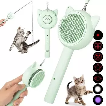 Cat One Pet Hair Clean Pill Removal Dog Cat Pet Slicker USB Мягкий на Подходит для собак и коротких средних длинных японских Руководство по эксплуатации в комплекте