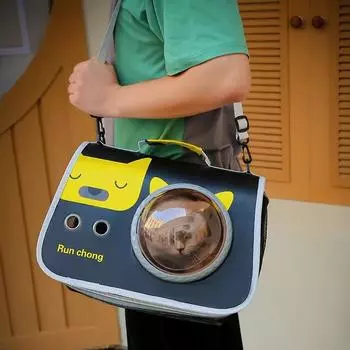 Cat out portable bag portable pet bag space capsule cat bag crossbody backpack transparent cat cage kitten dog supplies