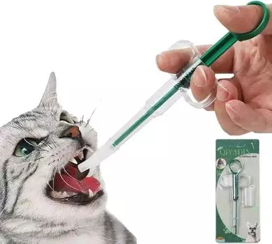 Cat Pill Shooter Pet Piller Gun Dog Pill Shooter Cat Tablet Шприц с мягким наконечником Медицинский дозатор для кормления домашних животных Инструмент для мелких животных красный