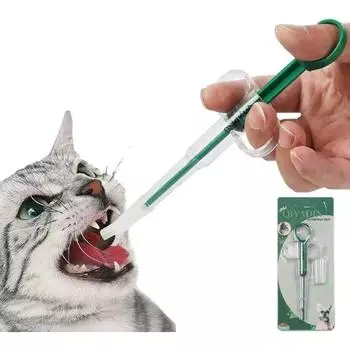 Cat Pill Shooter Pet Piller Gun Dog Pill Shooter Cat Tablet Шприц с мягким наконечником Медицинский дозатор для кормления домашних животных Инструмент для мелких животных красный