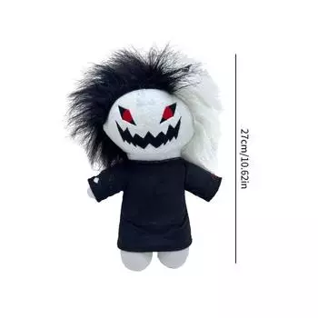 Cat Plush Zxc Black White Baretoothed Doll Halloween Kid Gift Horrible Toy
