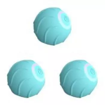 Cat Rolling Ball электрическая интерактивная игрушка для кошек Мяч для кошек в помещении (синий)