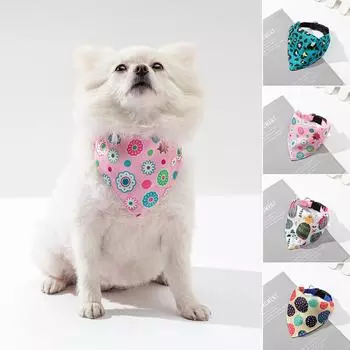 Cat Scarf Dog Bandanas Large Pet Scarf Pet Cotton Plaid WashableBow ties Collar Cat Dog Scarf Large Dog Accessories Kerchief S