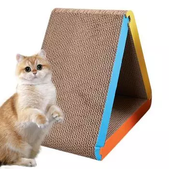 Cat Scratcher Foldable Triangle Cat Scratching Board 6 Usable Sides Cat Scratchers For Indoor Cats With Boll United States