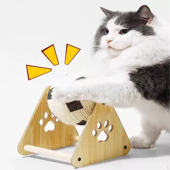 Cat Scratcher Scratching Ball Stylish Convenient Compact Pet Toy Sisal for Claws Grinding 12cm