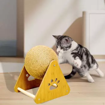 Cat Scratcher Toy Exercise Rotatable Protect Sofa Floor Wear Resistant Pet Supplies small