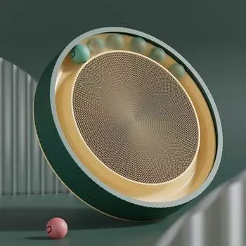 Cat Scratching Board Cat Toys Cat Scratching Board with Ball Wear-resistant, dander-free Cat Carousel Claw Sharpening зелёный