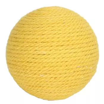 Cat Sisal Ball Relieve Boredom Teeth Claws Grinding Interactive Sisal Cat Scratching Ball for Cats жёлтый