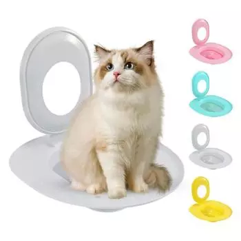 Cat Toilet Trainer Kit Universal Urinal Seat Potty Cat Toilet Training System серый