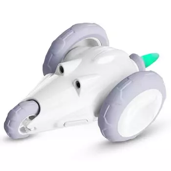 Cat Toy Automatic Electric Toy Mouse while you are latest removable speed collision prevention LED obstacle avoidance Lack of stress suitable for and серый