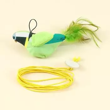 Cat toy cat teaser electric simulation calling bird plush catnip cat supplies replacement head