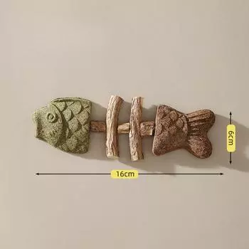 Cat Toy Fish Bone Wood Tianliao Cat Mint Teething StickSimulated Fish Teething Stick Durable and Tear-resistant Cat Toy Mixed flavors