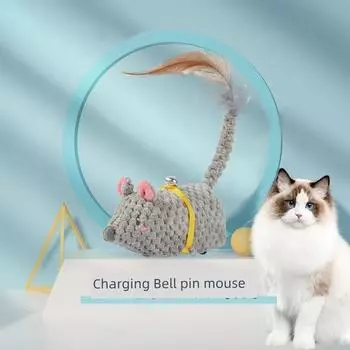 Cat Toy Self-Hi Relieving Stuffy Handy Gadget Electric Smart Little Mouse Cat Sound Fake Mouse Cat Teaser Pet Supplies Electric smart cat Artificial mouse
