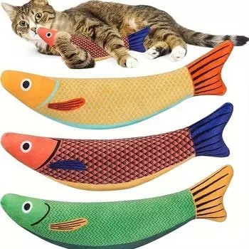 Cat Toys Catnip Seafood Fish Self-entertainment Molar Teething Anti-bite Cat Amusement Artifact Kitten Pet Supplies