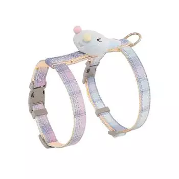 Cat traction rope anti-break free go out special walk cat rope slip cat chain dog pet chest strap adjustable S (recommended weight 3-4 kg)