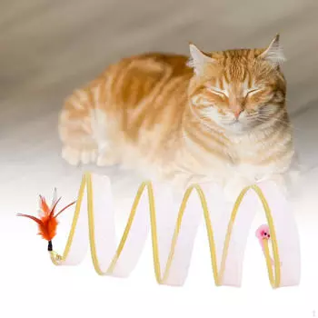 Cat Tube, складная палатка для игрушек для кошек, интерактивные аксессуары для помещений Mouse Straight