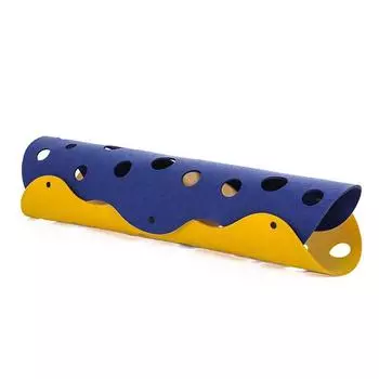 Cat Tunnel Toy Maze Channel a Facility for Children to Bore Cat Self-Hi Relieving Stuffy Removable Washable Kitten Kittens Bite-Resistant Pet Supplies [Regular version 2mm] Blue yellow 92*45cm