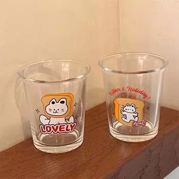 Cat Water Cup Lovely Flip Cats Milk Glass Fashion Drinkware Large Capacity Water Cup Exquisite Korean Department Girl s Heart