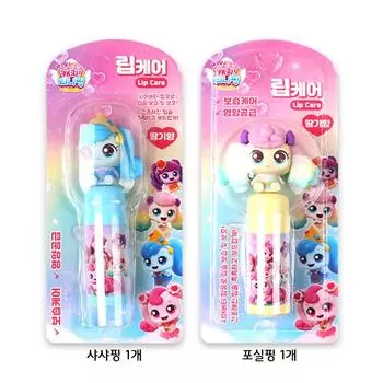 Catch Tiniping Lip Care Strawberry Fragrance Contains 3,8 г масла ши, 2 шт., Sha Shaping + Fossil Ping