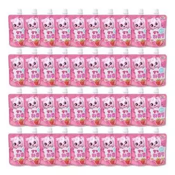 Catch Tiniping Strawberry Fondant Hatching Drink 100 мл, Strawberry Fondant Hatching, 100 мл, 40 шт., популярный персонаж в Корее