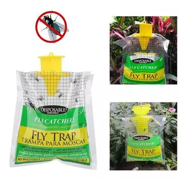Catcher Bag Hanging Flies Flytrap Fly traps Pack Water-Soluble Disposable Non-Toxic Harmless For Household Garden Supplies