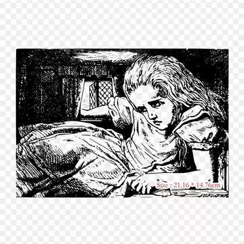 Caterpillar Alices Adventures In Wonderland White Rabb Iron on Heat Transfer Printing, виниловые нашивки, наклейки для одежды, аппликации «сделай сам», моющиеся нашивки