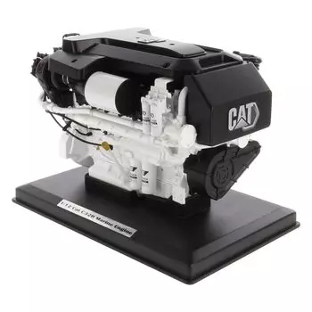 Caterpillar CAT C32B Marine Engine 1/12 белый