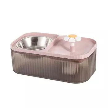 CatFood Water Bowl CatWaterFountain CatBowl WaterFountain CatWater Feeder Waterer Pet Bowl Water Dispenser синий