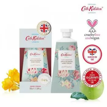 Cathkidson Vegan Hand Cream Apple Blossom 50 мл Fresh Freesia Apricot Fresh Musk Apple Scent